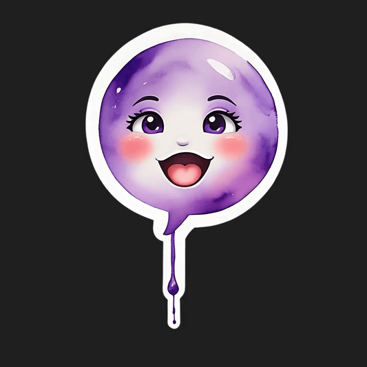 Cute Purple Drip - Sticker - Heat Press Transfer