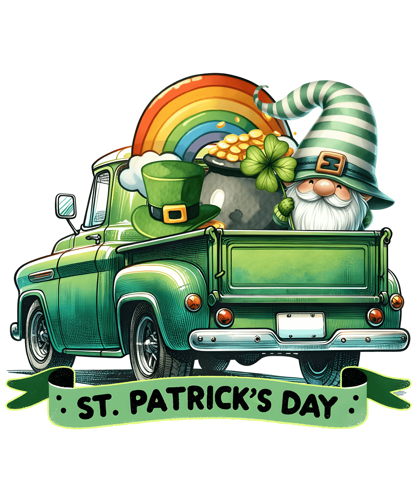 Cute ST. Patrick's Day Design - DTF Ready To Press - Heat Press Transfer