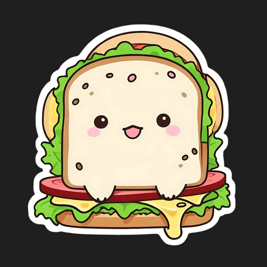 Cute Sandwich - Sticker - Heat Press Transfer