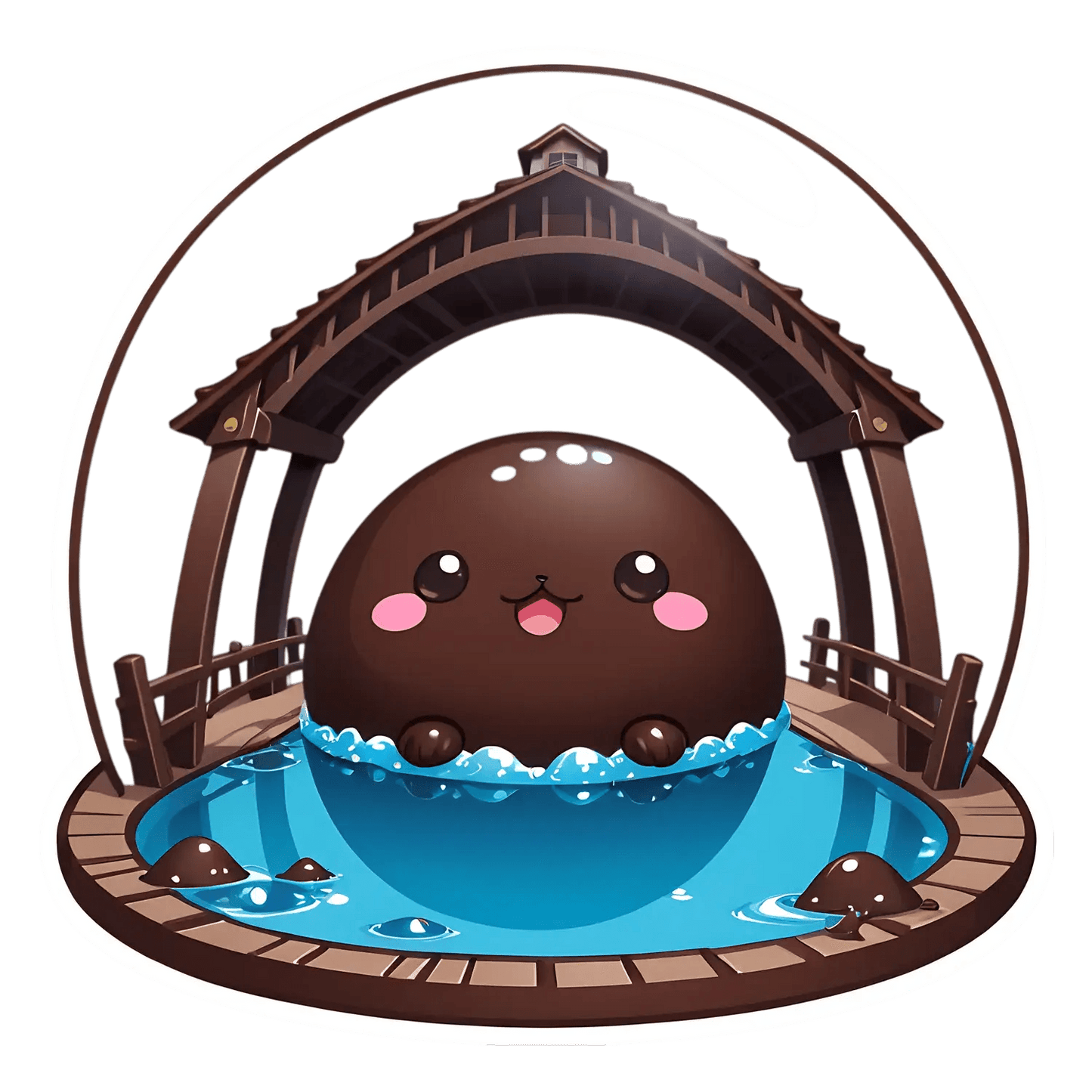 Cute Seal Pond - Sticker - Heat Press Transfer