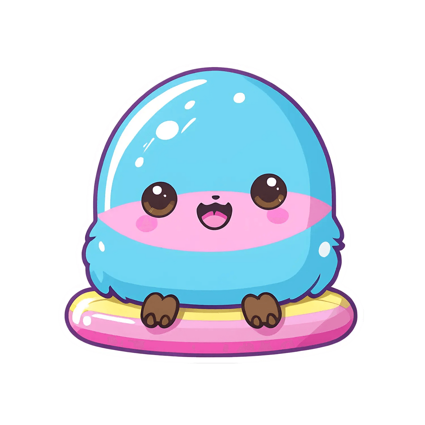 Cute Seal Sticker - Charming UV DTF Design - Heat Press Transfer