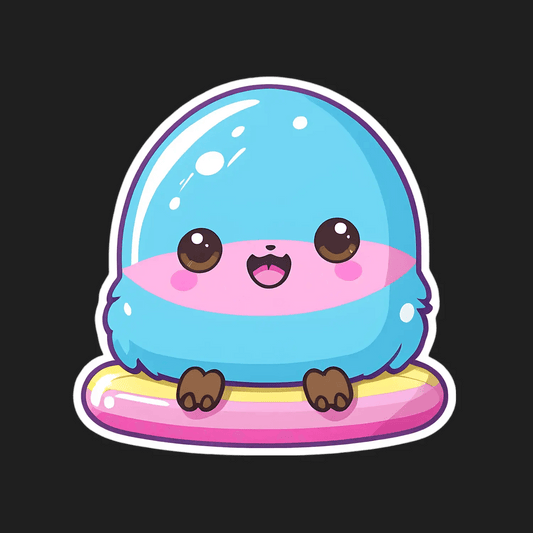 Cute Seal Sticker - Charming UV DTF Design - Heat Press Transfer