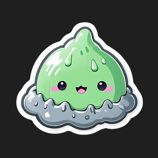 Cute Slime - UV DTF Sticker - Heat Press Transfer