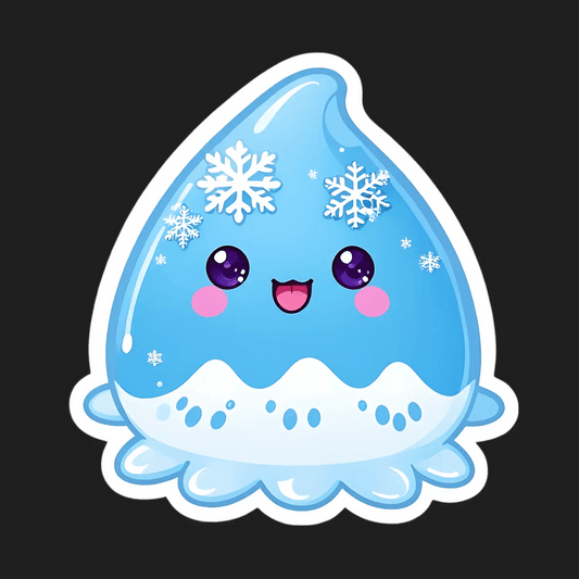 Cute Snowflake Drop - Sticker - Heat Press Transfer