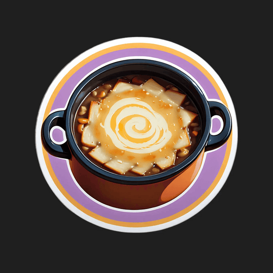 Cute Soup Bowl - Creative Sticker - Heat Press Transfer