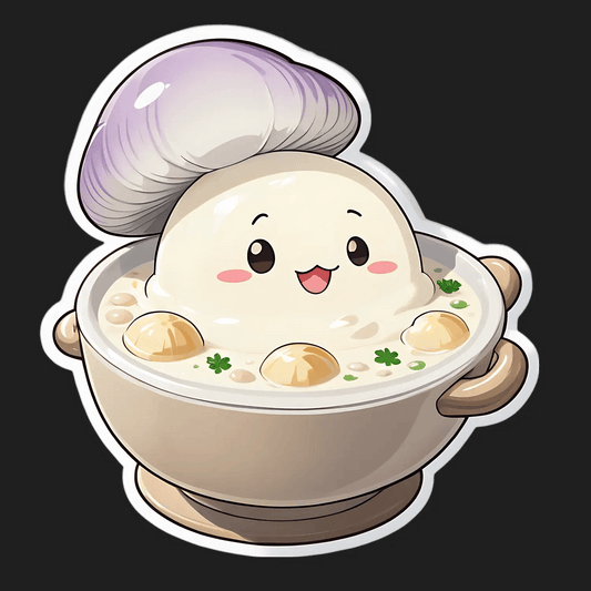 Cute Soup Character - UV DTF Sticker - Heat Press Transfer