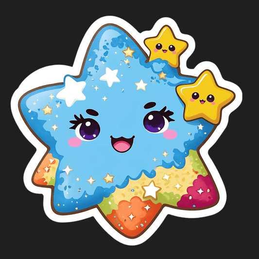 Cute Starry Sticker - Kids' Favorite Decor - Heat Press Transfer