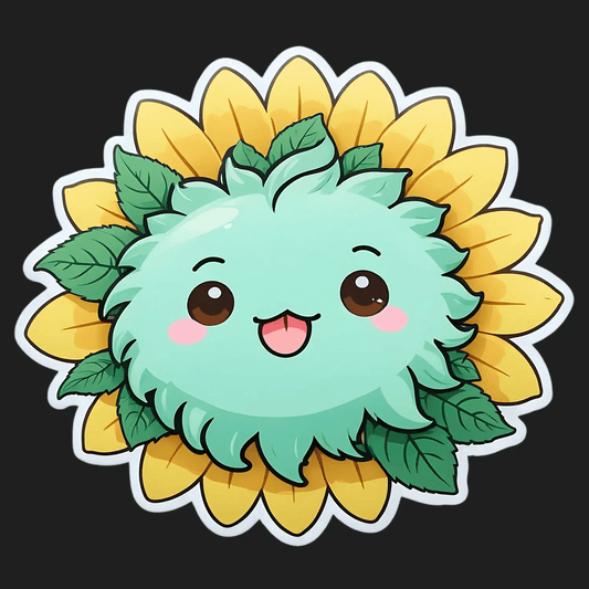Cute Sunflower Sticker - Charming Floral Decor - Heat Press Transfer