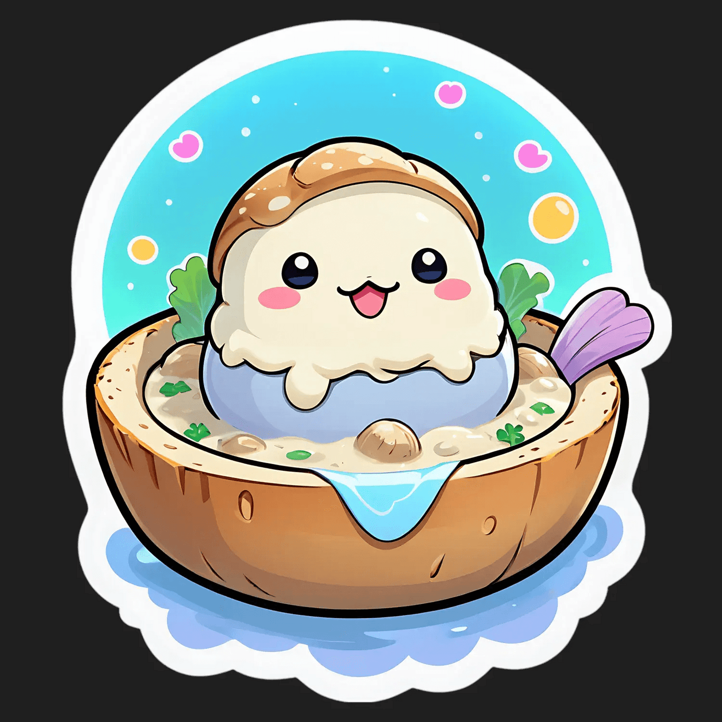 Cute Sushi Roll - Sticker - Heat Press Transfer
