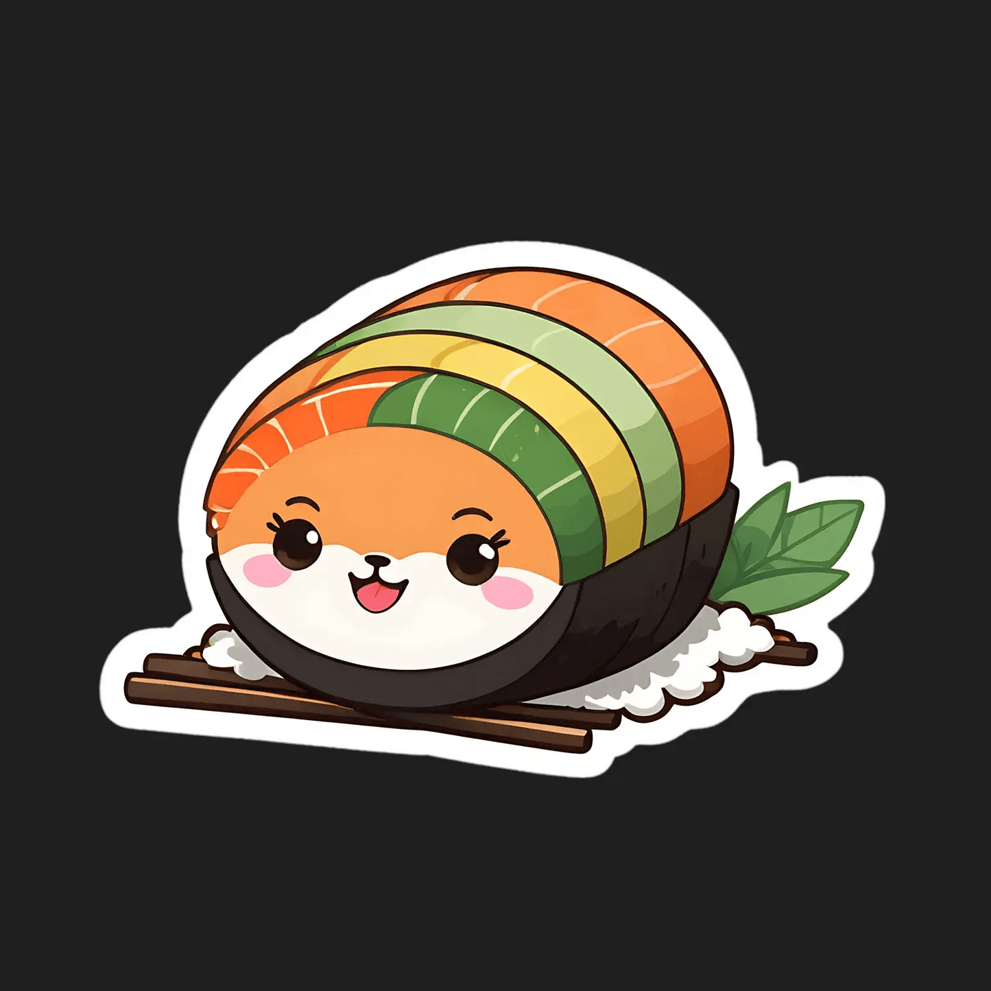 Cute Sushi - Sushi Character Sticker - Heat Press Transfer