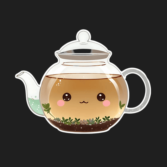 Cute Teapot - Adorable Sticker - Heat Press Transfer