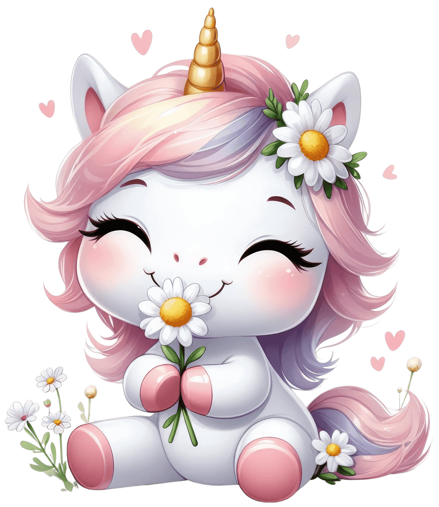 Cute Unicorn Valentine's Day Design - DTF Ready To Press - Heat Press Transfer