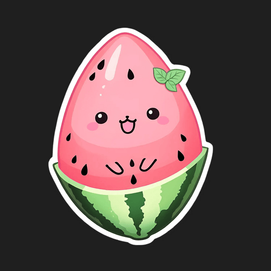 Cute Watermelon - UV Sticker - Heat Press Transfer