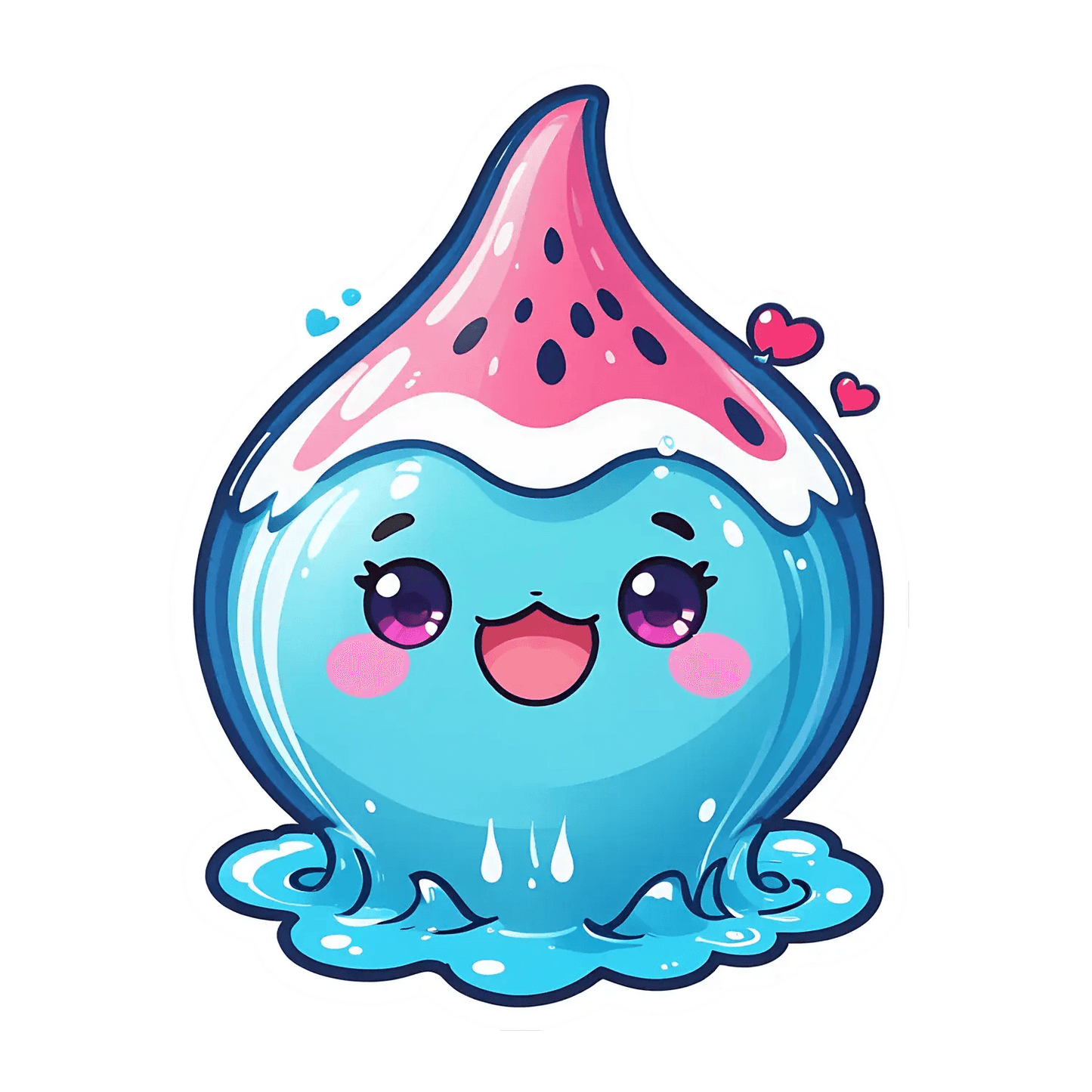 Cute Whale - Sticker - Heat Press Transfer