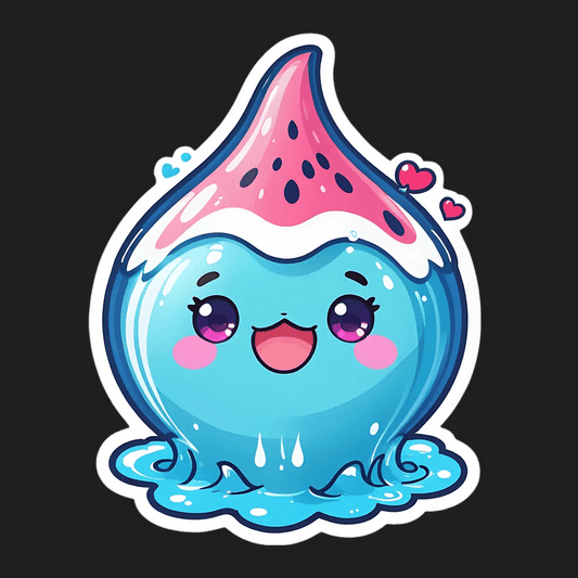 Cute Whale - Sticker - Heat Press Transfer