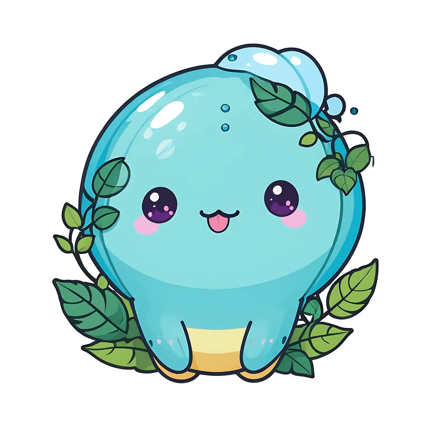 Cute Whale Sticker - UV DTF Decorative Sticker - Heat Press Transfer