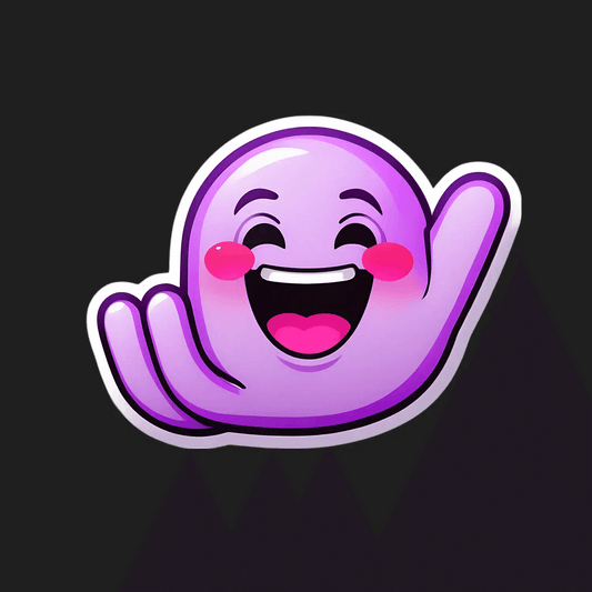 Cute Winky Face - Sticker - Heat Press Transfer