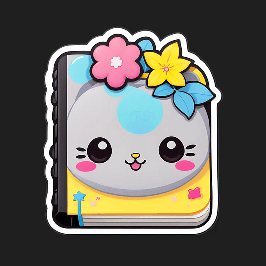 Cute Cat Sticker - UV DTF Printed - Heat Press Transfer