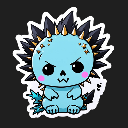 Cute Dragon Sticker - Colorful Cartoon Design - Heat Press Transfer