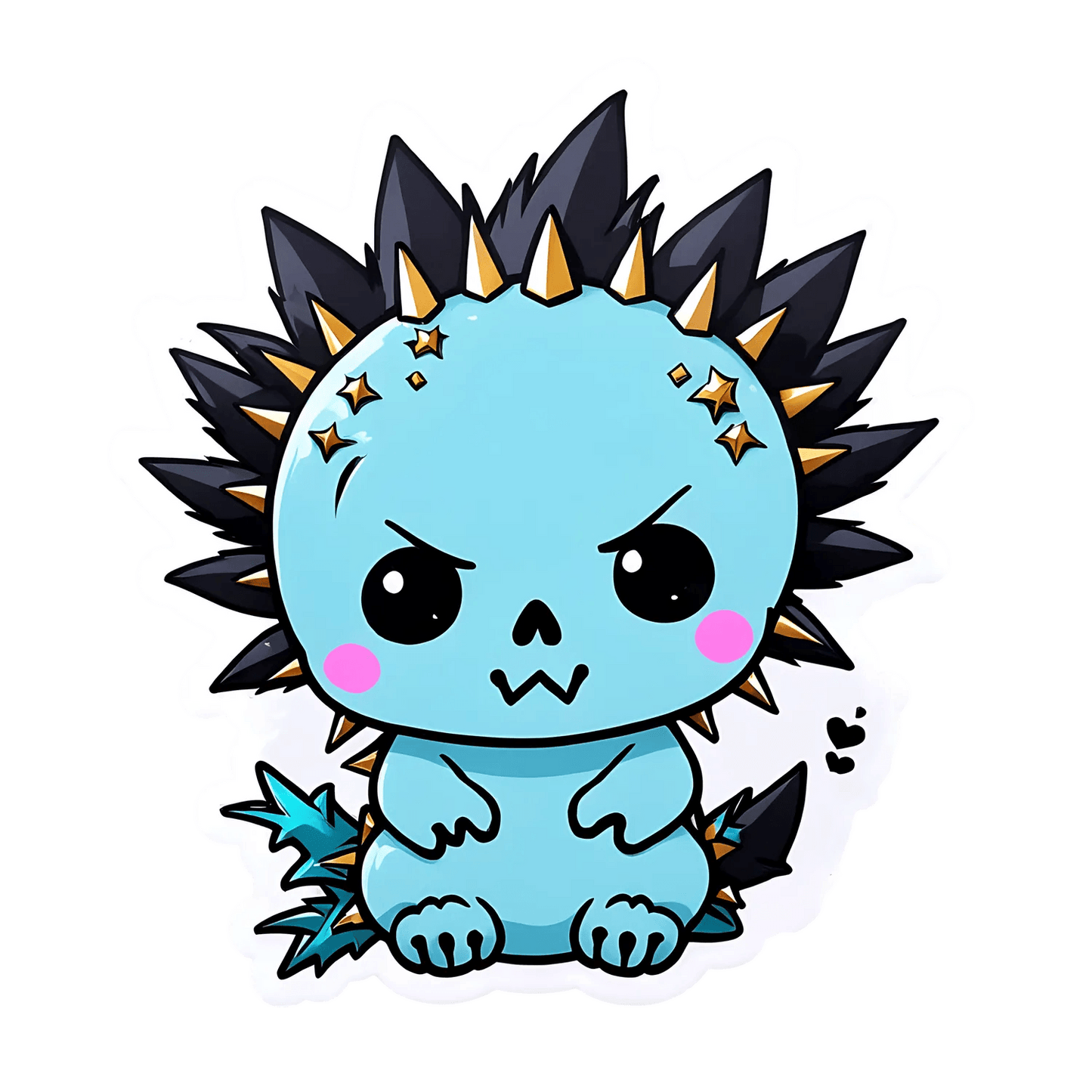 Cute Dragon Sticker - Colorful Cartoon Design - Heat Press Transfer