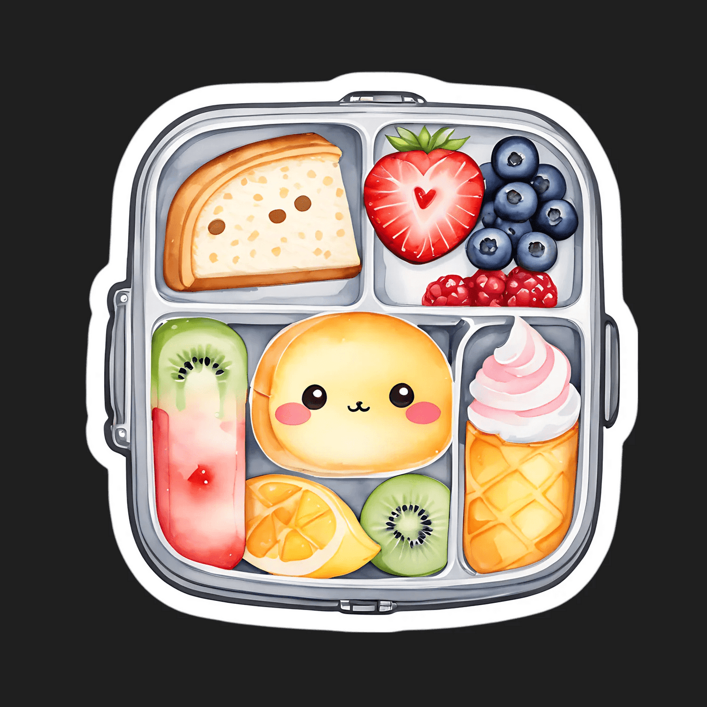 Cute Food Icons - Sticker - Heat Press Transfer