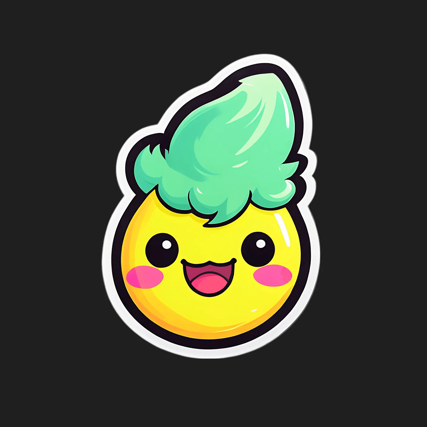 Cute Lemon Sticker - Vibrant and Adorable - Heat Press Transfer