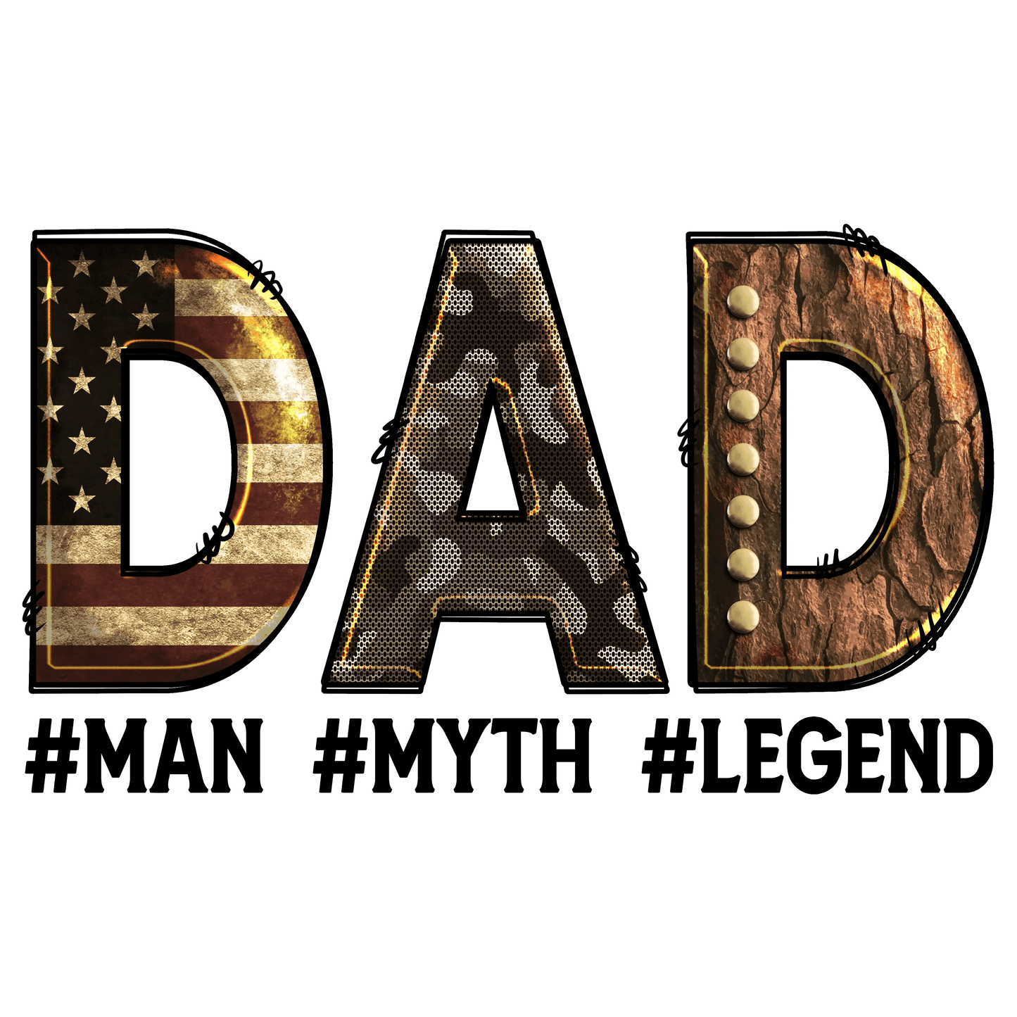 Dad Mode Design - DTF Ready To Press - Heat Press Transfer