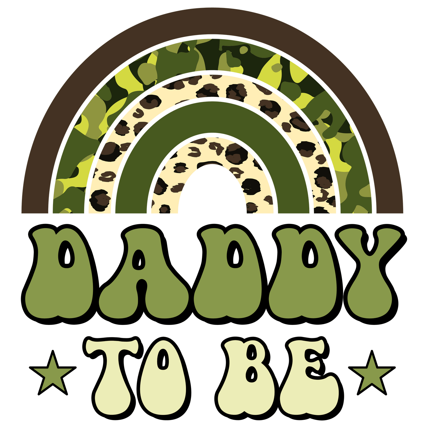 Daddy To Be Design - DTF Ready To Press - Heat Press Transfer