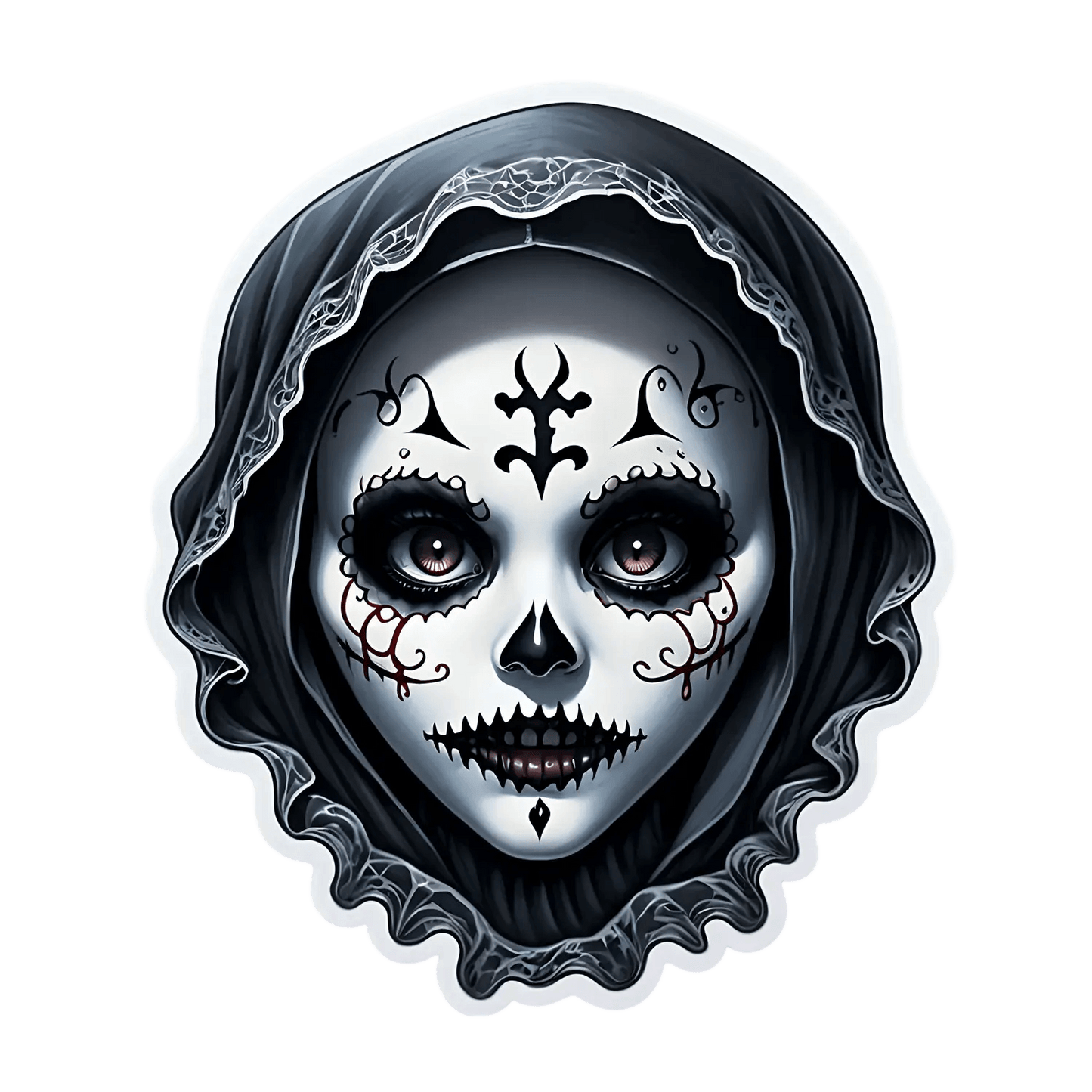 Day of the Dead - UV Artistic Sticker - Heat Press Transfer