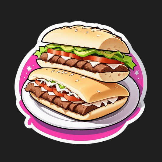 Delicious Burger - Sticker - Heat Press Transfer