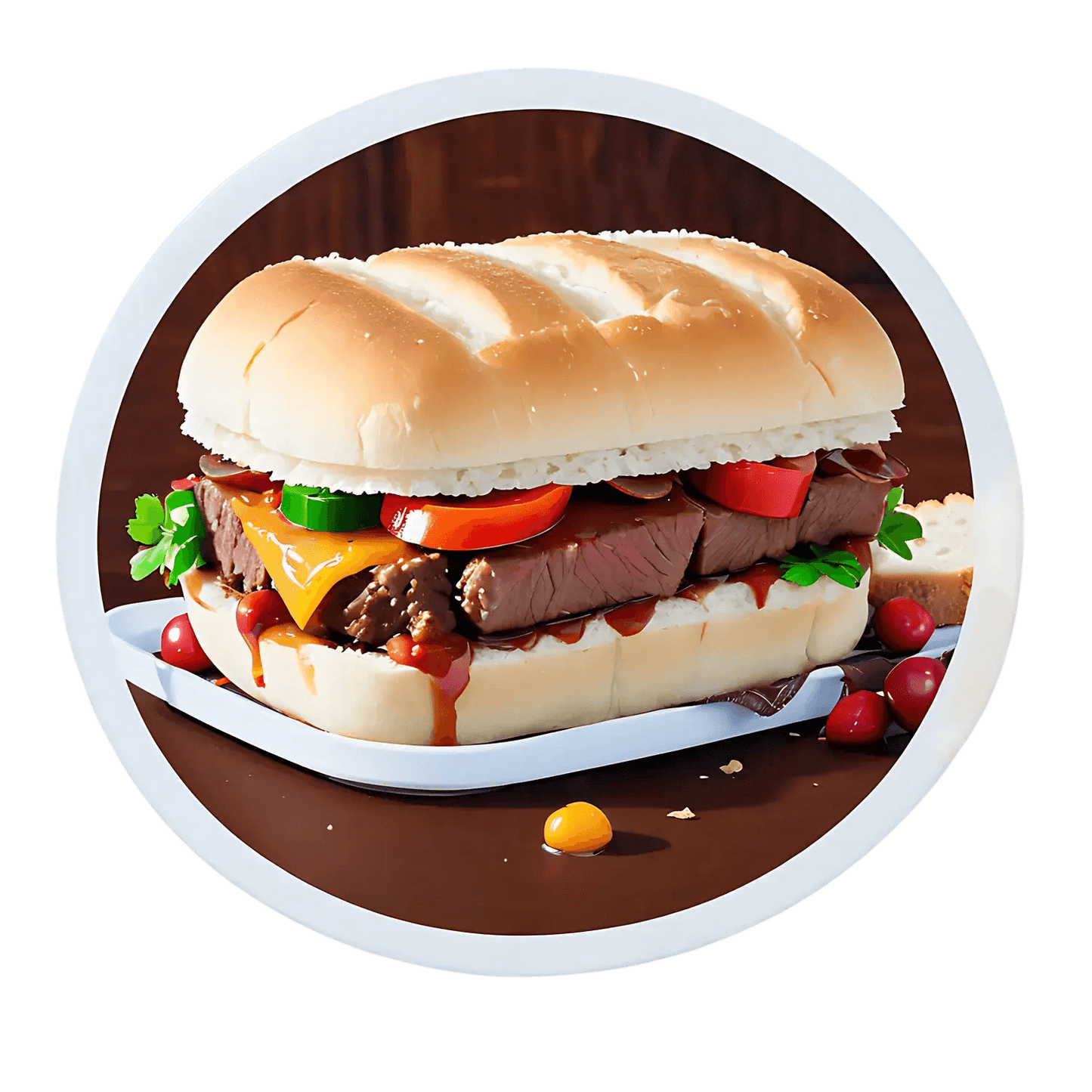 Delicious Burger - Sticker - Heat Press Transfer