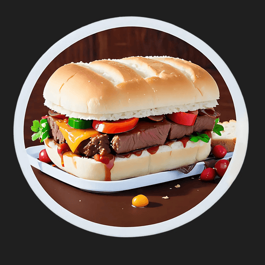 Delicious Burger - Sticker - Heat Press Transfer