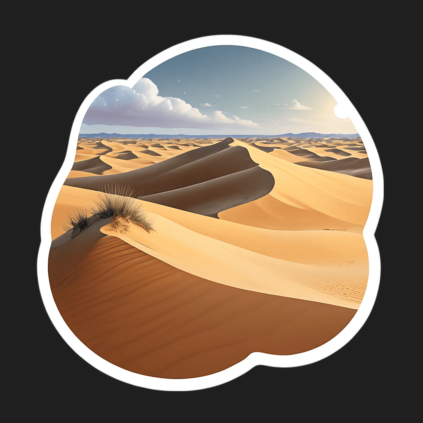 Desert Dunes UV-DTF Sticker - Heat Press Transfer