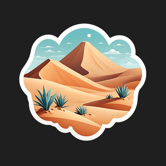 Desert Landscape Sticker - UV DTF - Heat Press Transfer