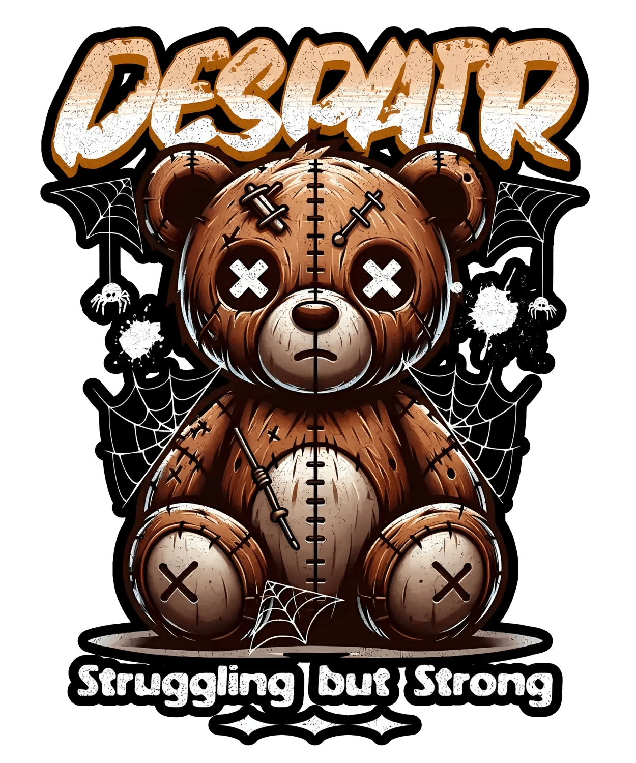 Despair Bear - DTF Ready to Press (original)