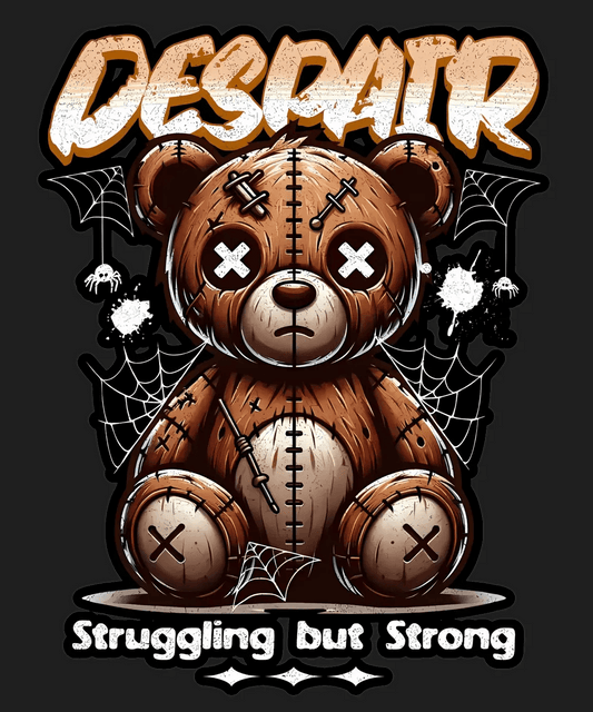 Despair Bear - DTF Ready to Press - Heat Press Transfer