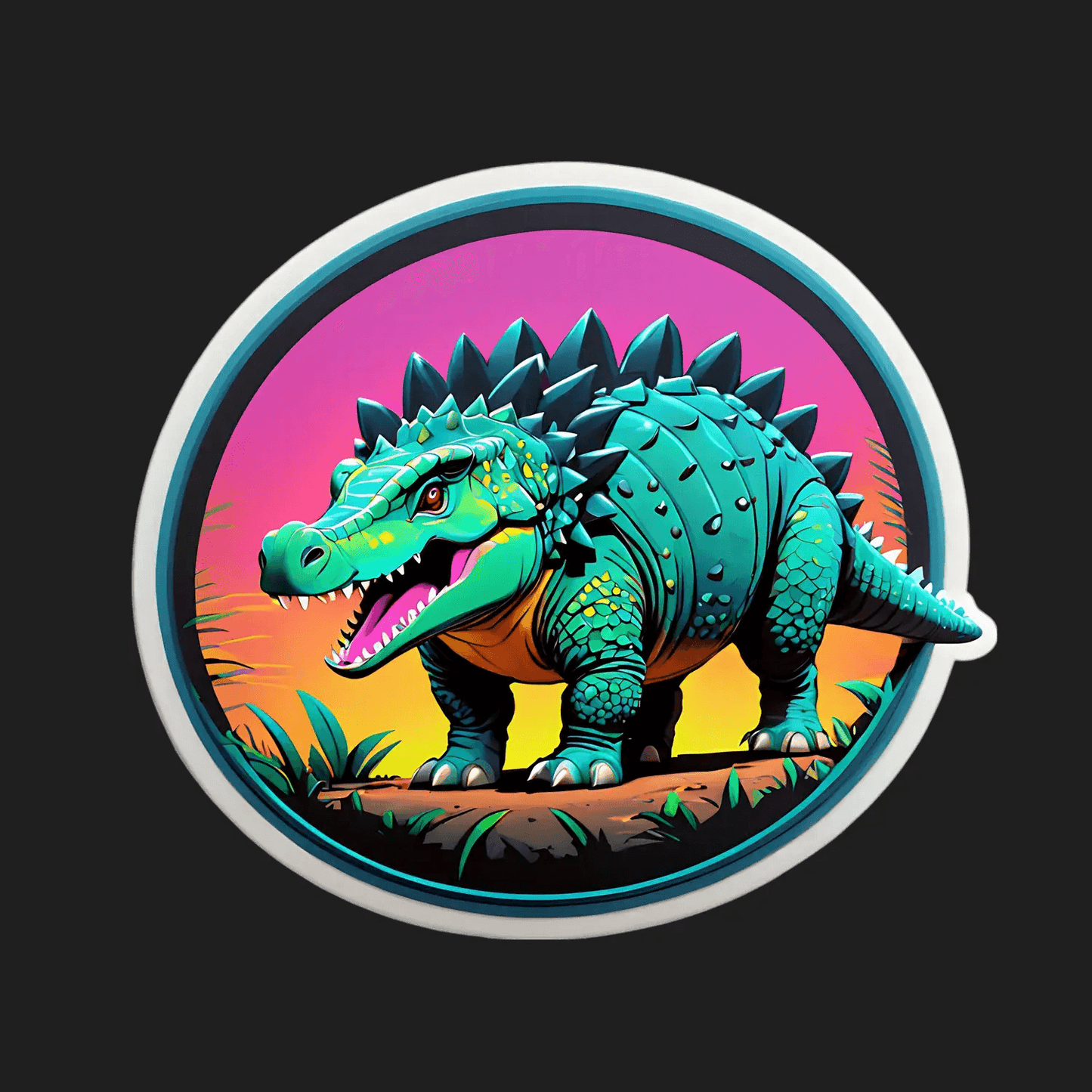 Dinosaur Adventure - Colorful Sticker - Heat Press Transfer