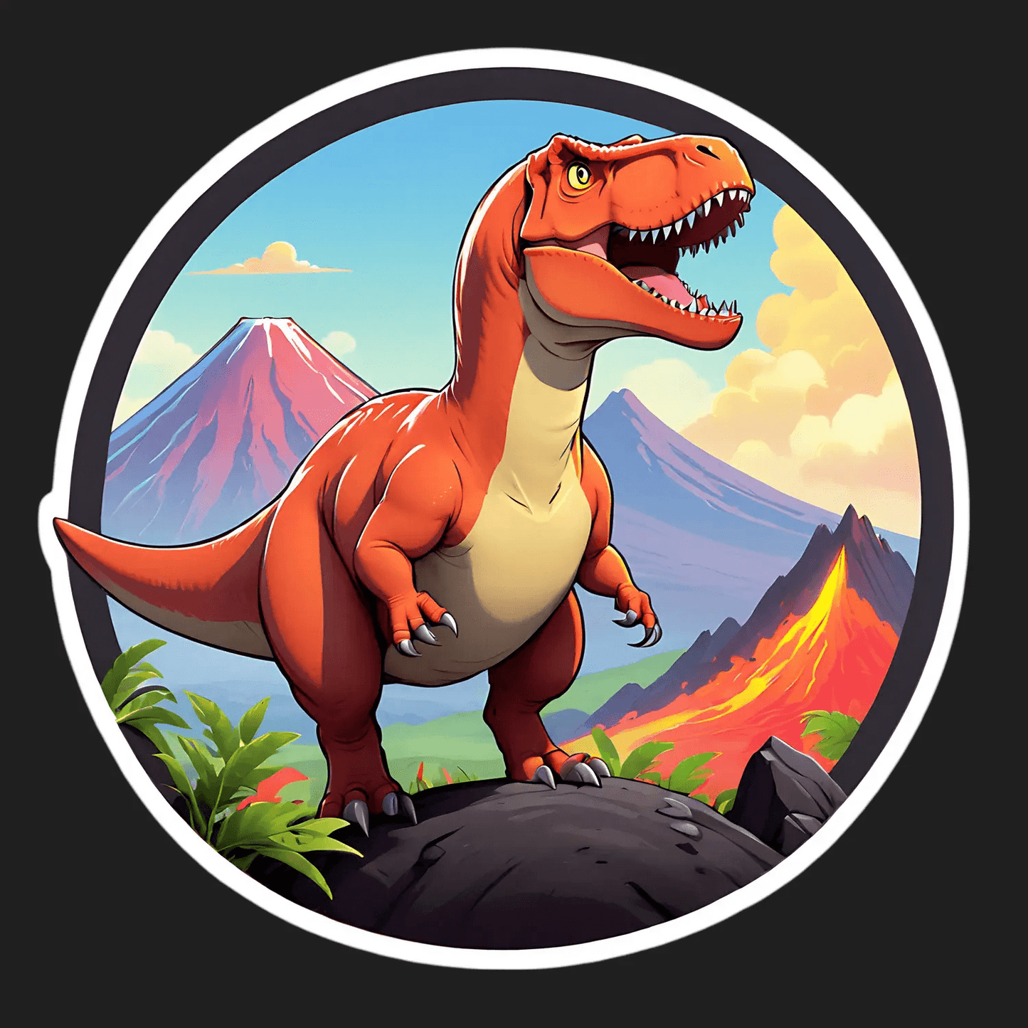 Dinosaur Adventure - UV DTF Sticker - Heat Press Transfer