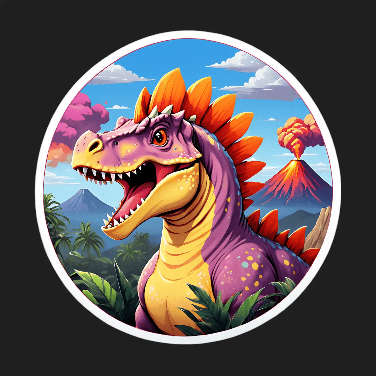 Dinosaur Adventure - UV DTF Sticker - Heat Press Transfer