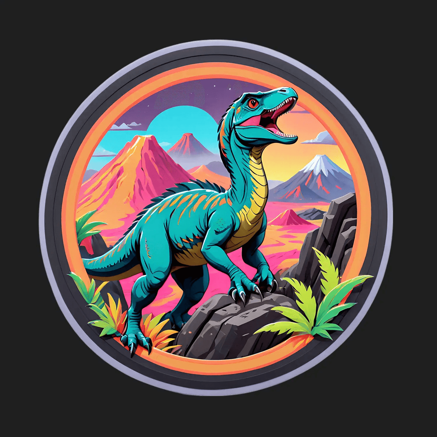 Dinosaur Adventure - UV Sticker - Heat Press Transfer