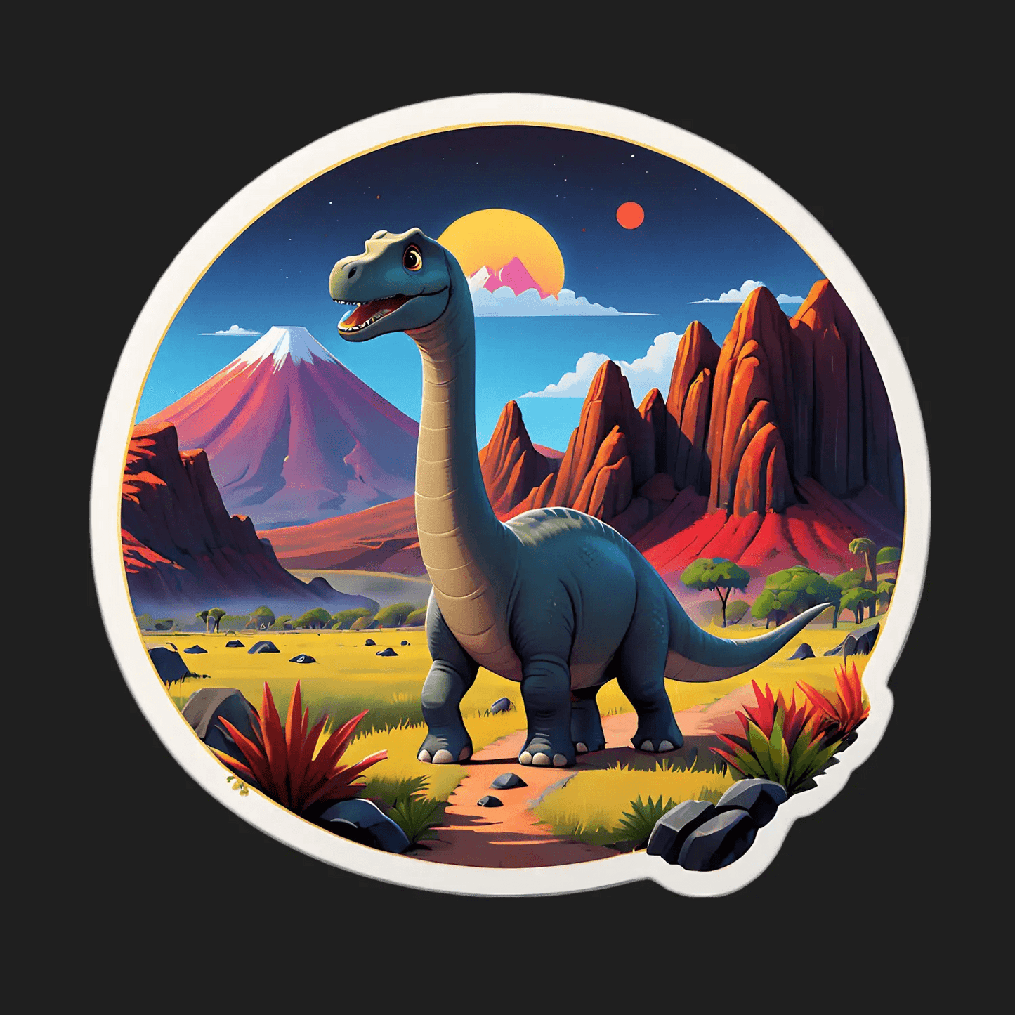 Dinosaur Adventure - UV Sticker - Heat Press Transfer
