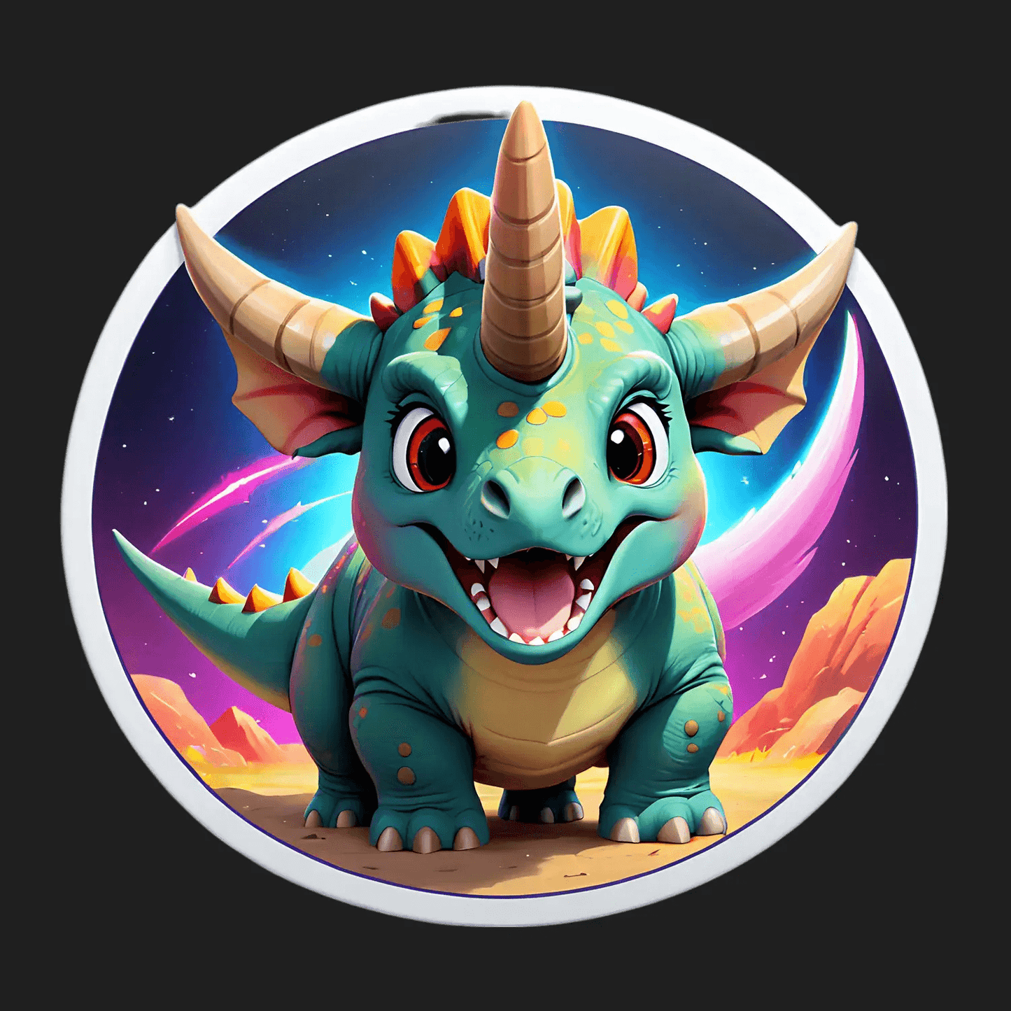 Dinosaur Fantasy - Sticker - Heat Press Transfer