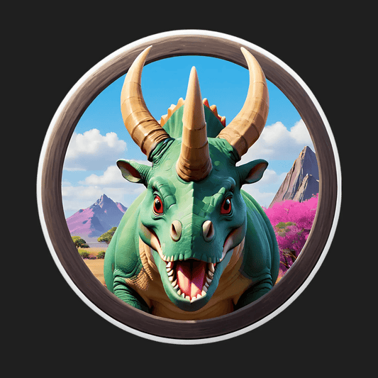 Dinosaur Fantasy - UV DTF Sticker - Heat Press Transfer