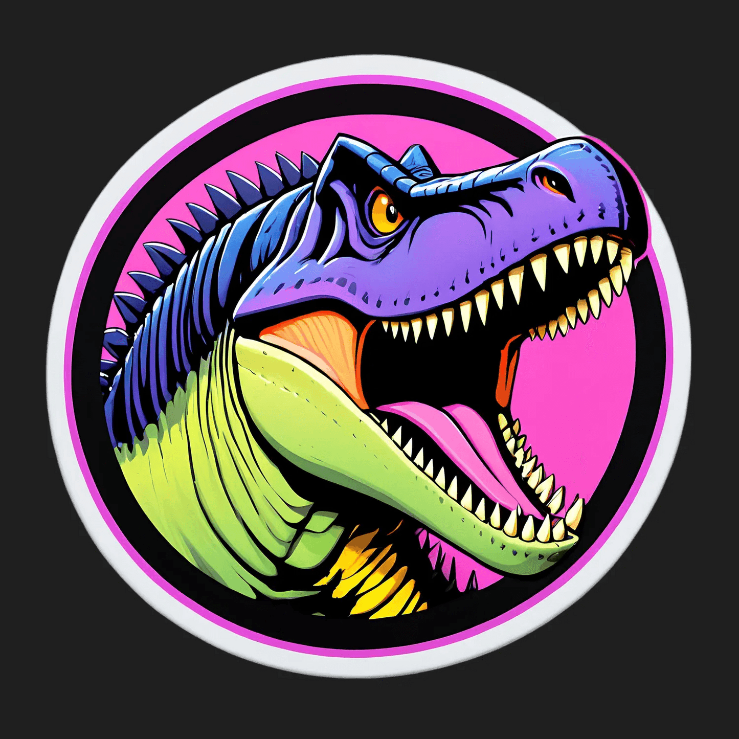 Dinosaur Graphic - UV DTF Sticker - Heat Press Transfer