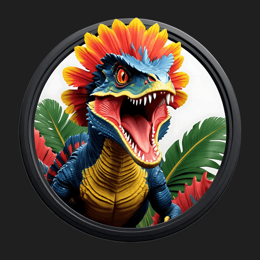 Dinosaur Jungle - Colorful Sticker - Heat Press Transfer