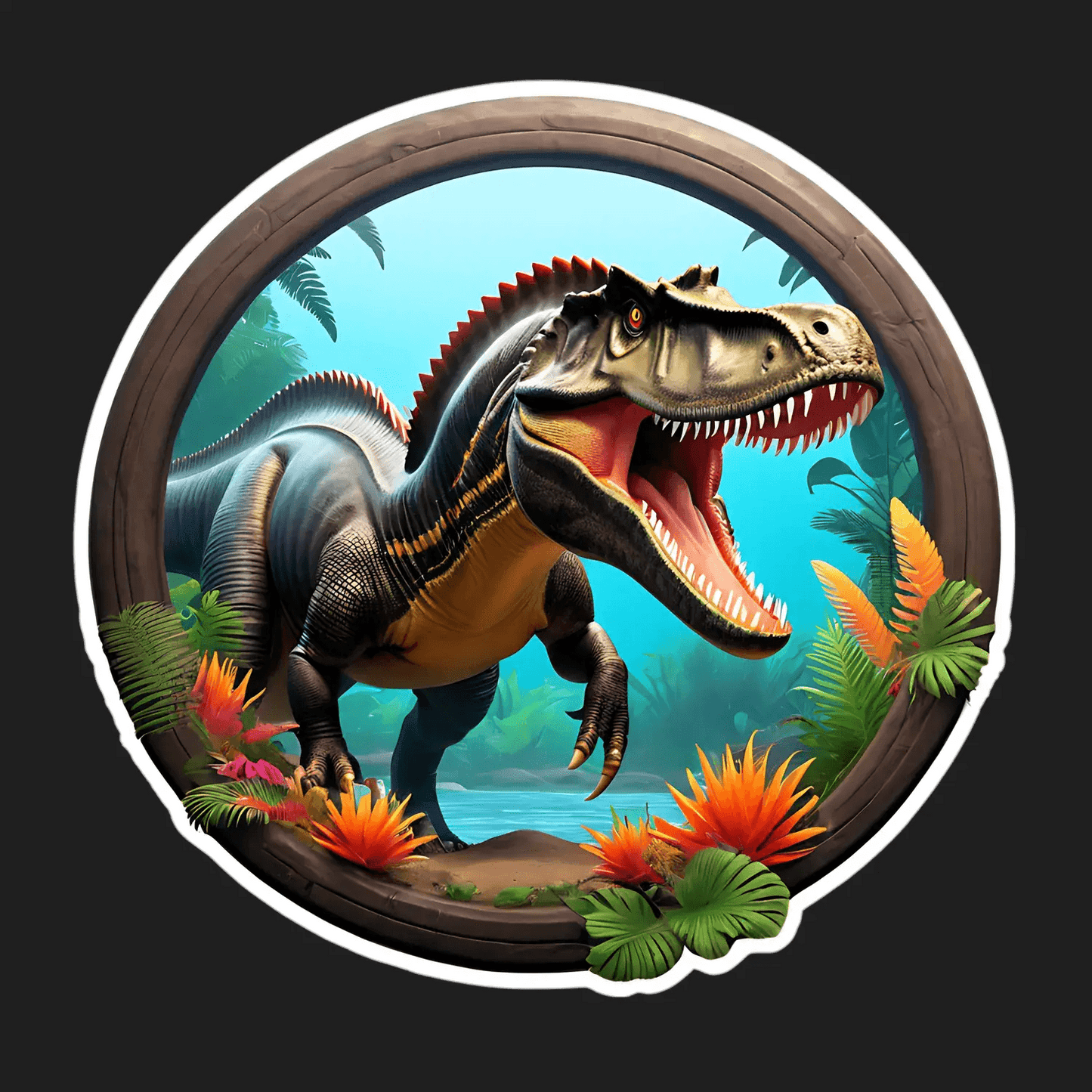 Dinosaur Jungle - Sticker - Heat Press Transfer