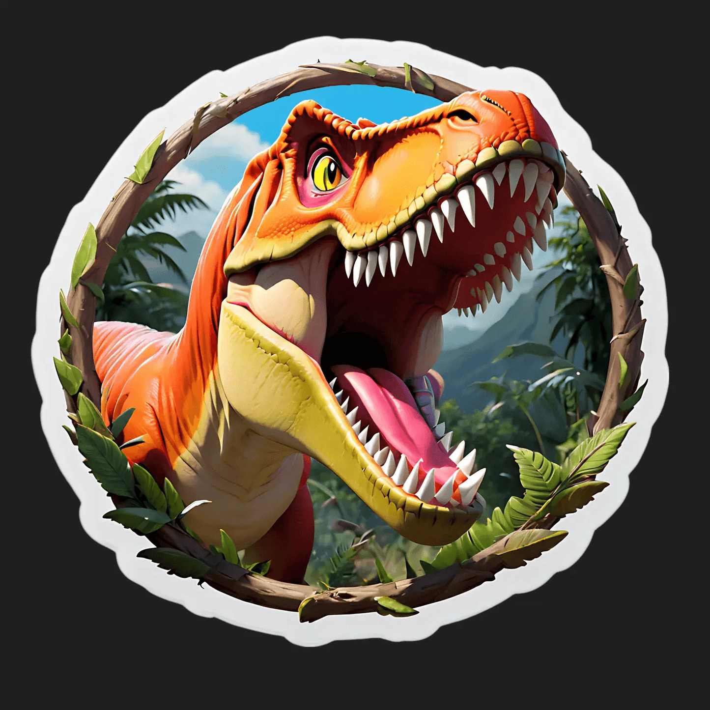 Dinosaur Jungle - Sticker - Heat Press Transfer