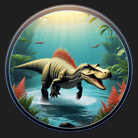 Dinosaur Jungle Sticker - UV DTF Decal - Heat Press Transfer