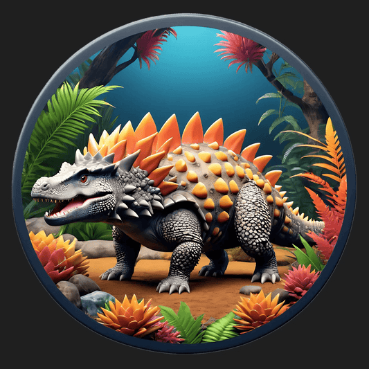 Dinosaur Jungle Sticker – Colorful Fantasy - Heat Press Transfer