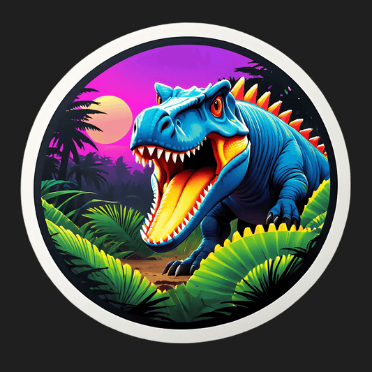 Dinosaur Jungle - UV DTF Sticker - Heat Press Transfer
